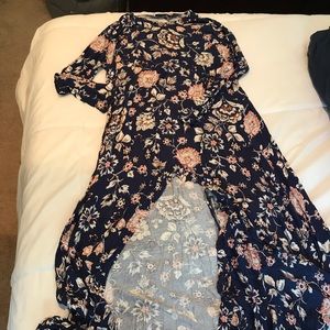 Annabelle high/low floral top